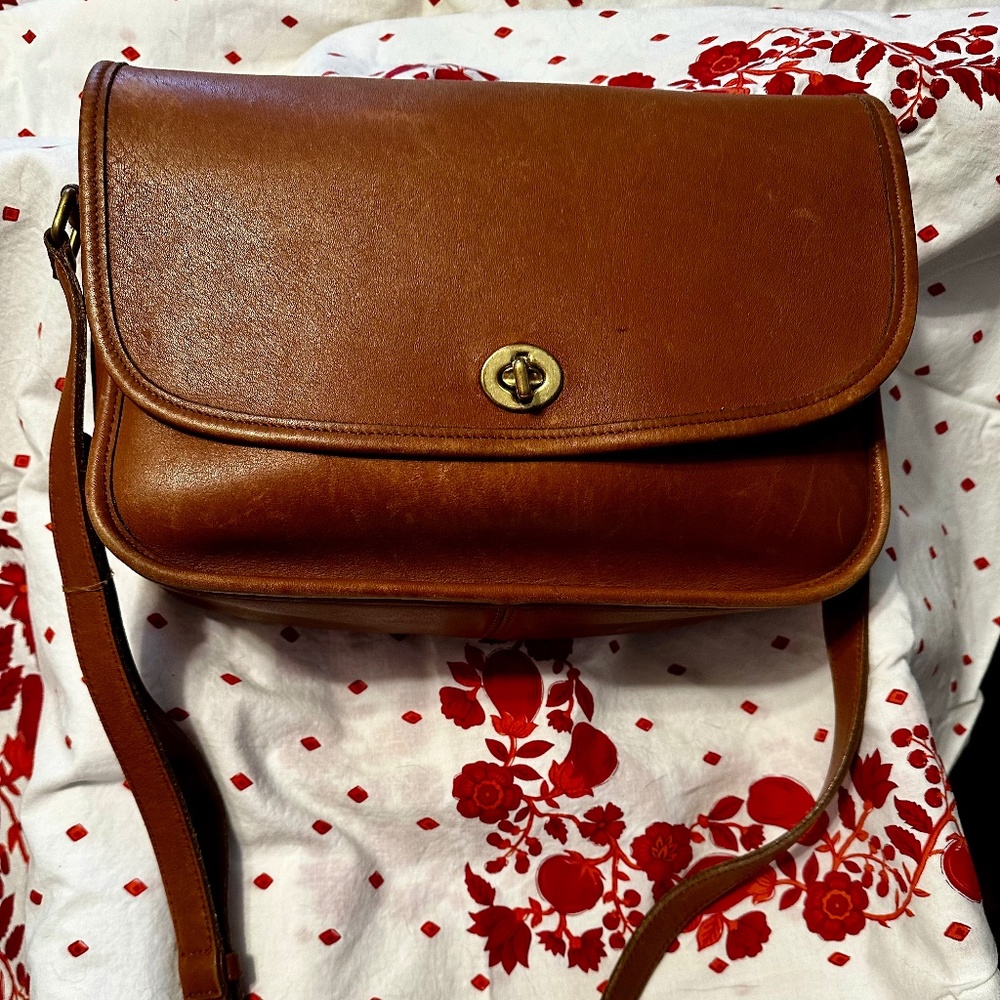 Vintage Coach City Bag 9790 British Tan